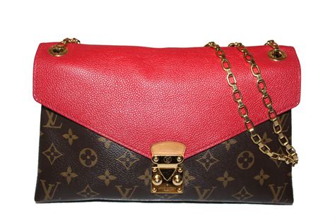 louis vuitton red monogram bag|authentic louis vuitton monogram.